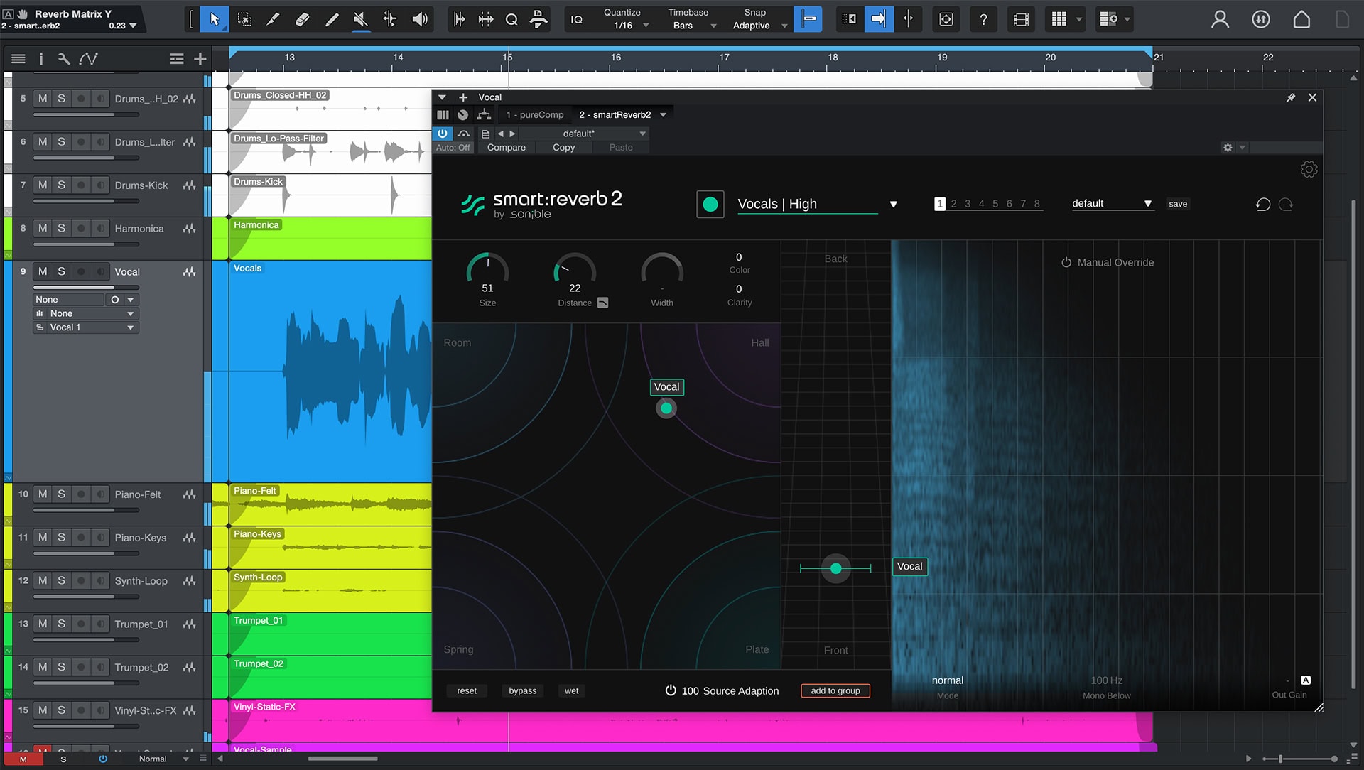 smart:reverb 2 in usage